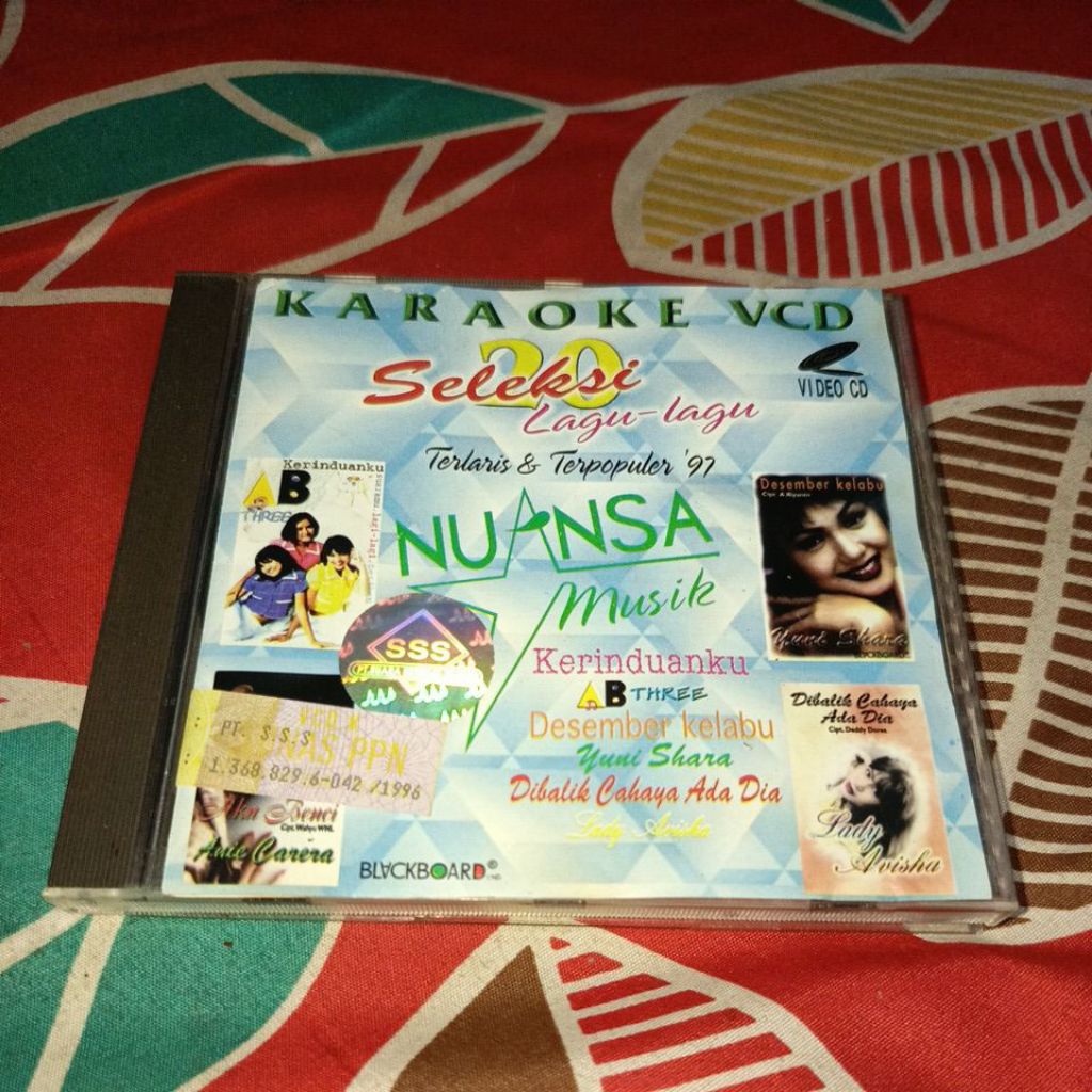 VCD NUANSA MUSIK '97 AB THREE LADY AVISHA ANIE CARERA MARTY SAMALA