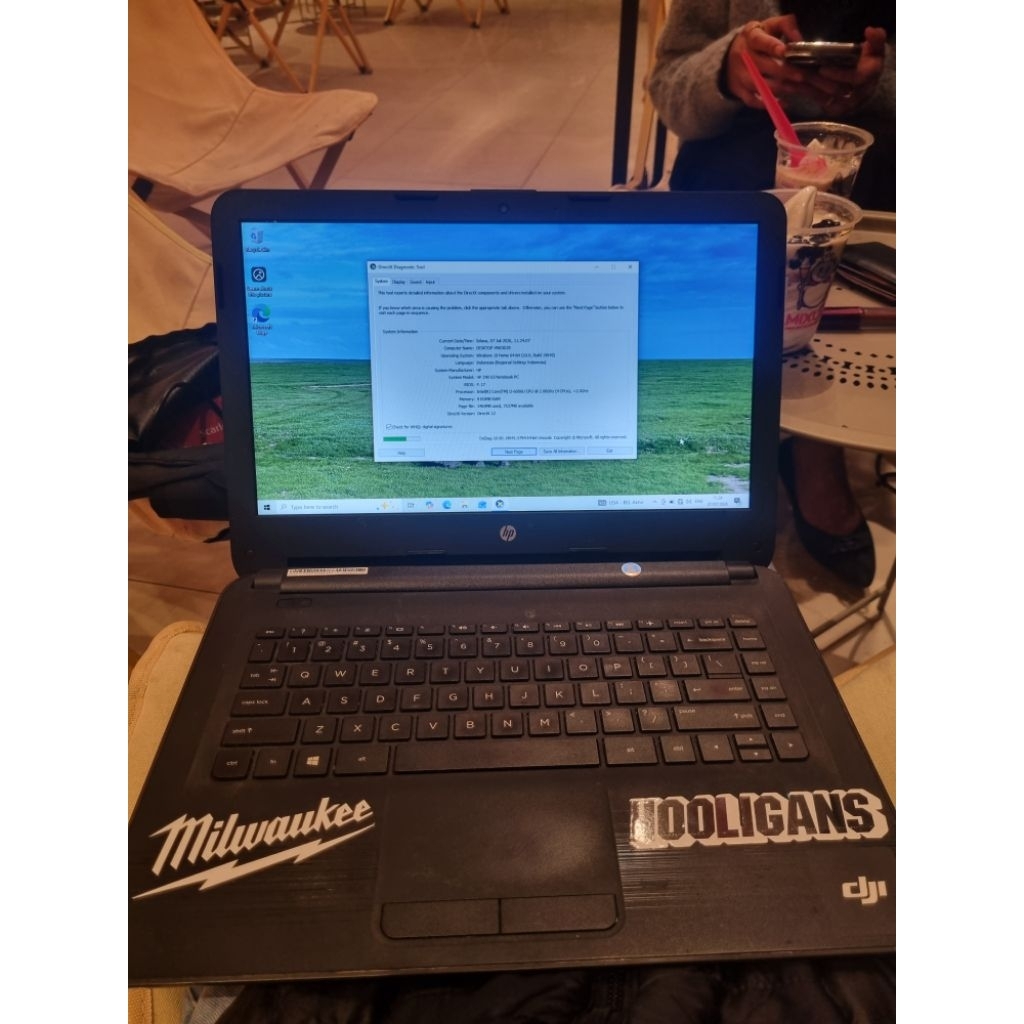 LAPTOP HP 240 G5 RAM 8GB HDD 500GB DDR4
