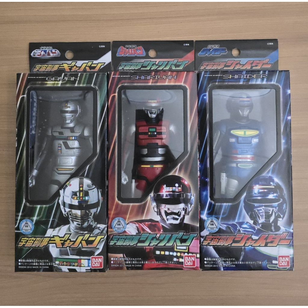 Metal Hero Series Space Sheriff Gavan - Sharivan - Shaider set of 3