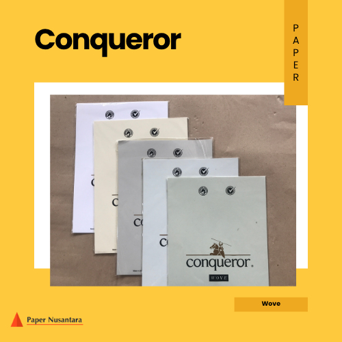[10 Lembar] Kertas Import Conqueror Wove Ukuran A4 | Kertas Fancy Impor Sertifikat Piagam Kartu Nama