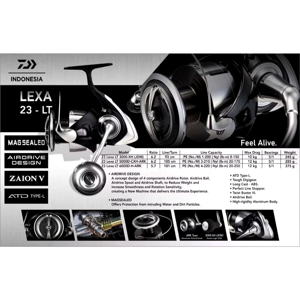 reel pancing Daiwa Lexa 2023