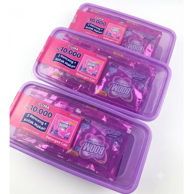 1 Karton Isi 6 Box Boom Liquid / Cair 24 Sachet Gratis Box Makan