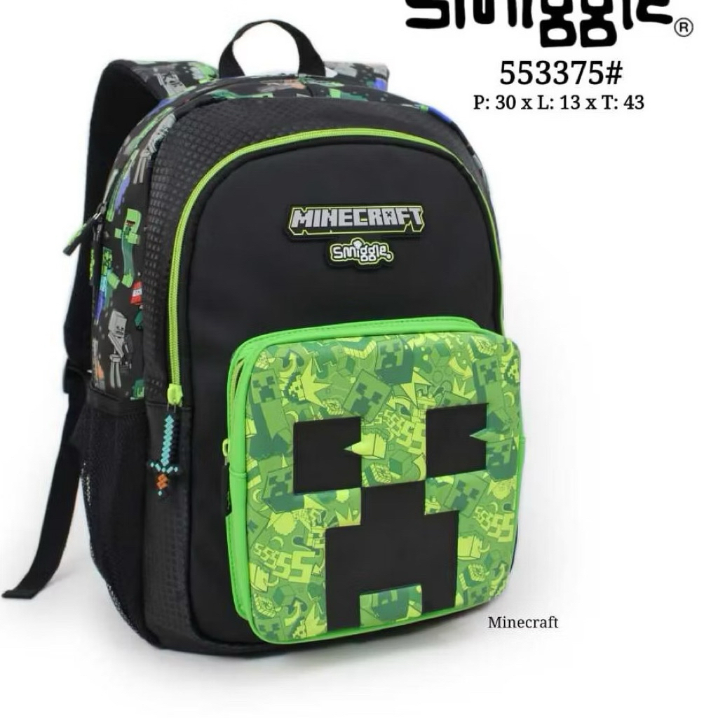 smiggle backpack minecraft junior