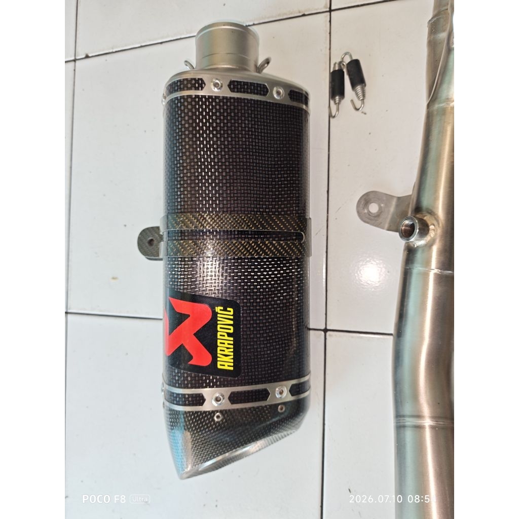 knalpot Akrapovic Slovenia original full system Yamaha MT25