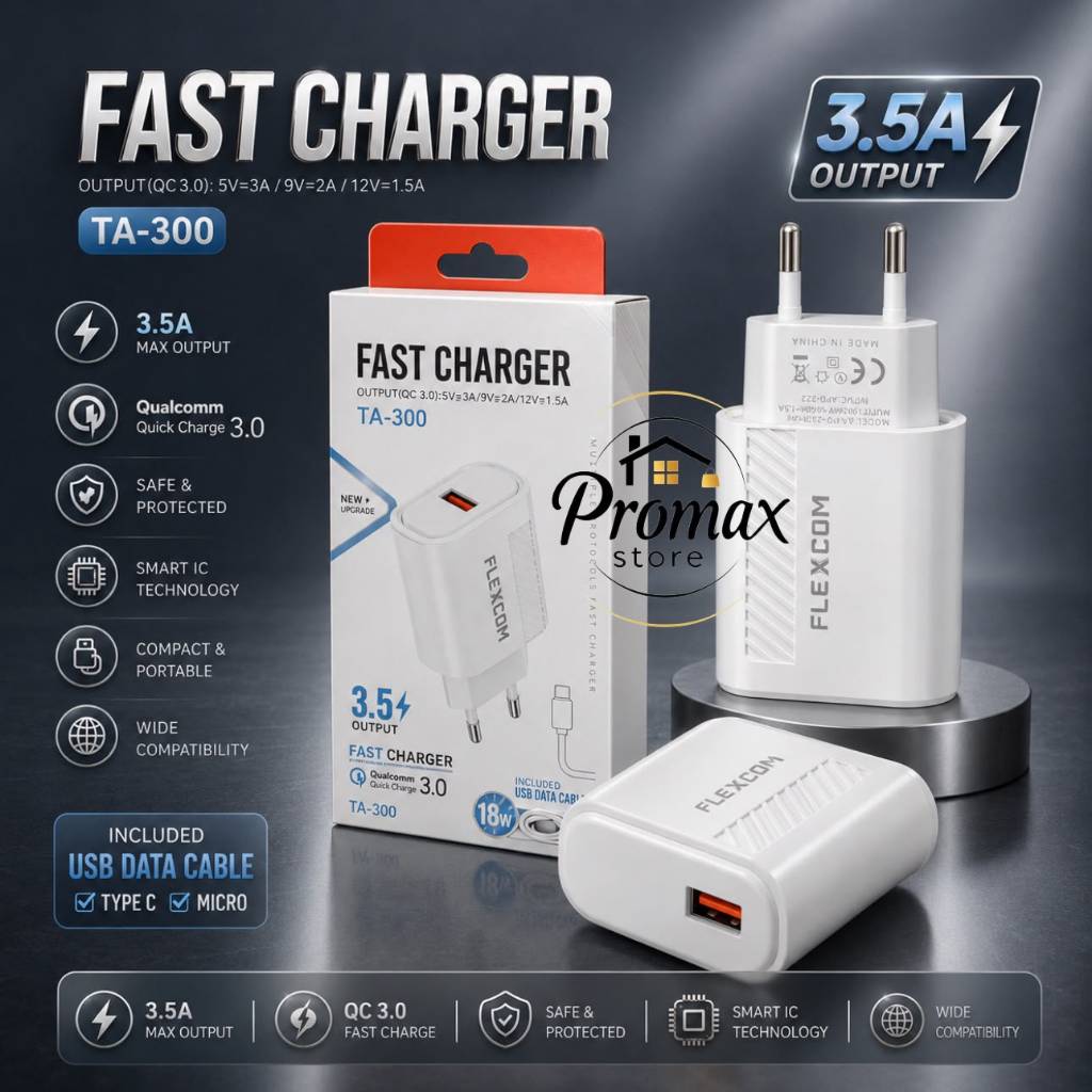 PM - CHARGER FLEXCOM TA300 FAST CHARGING 3.5A