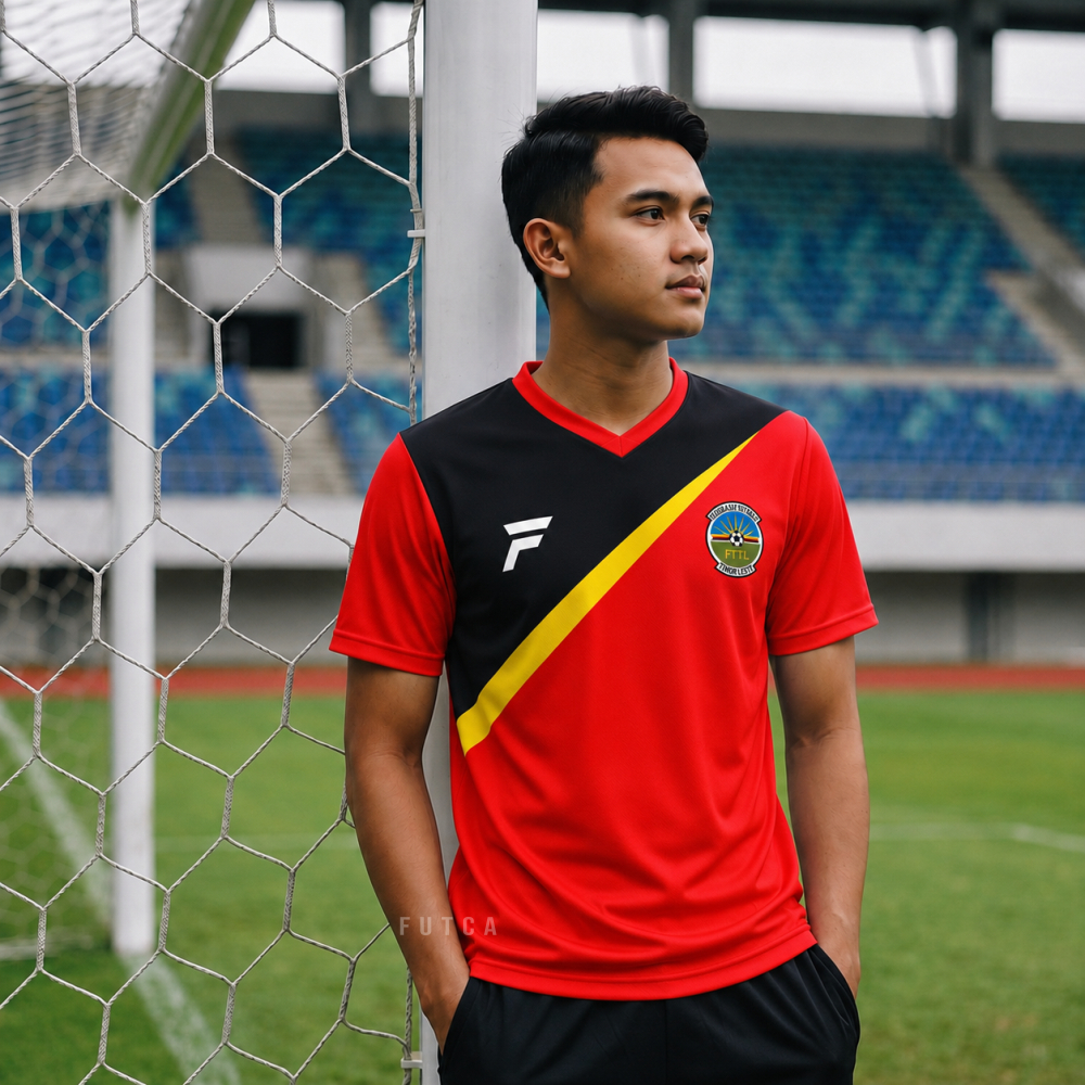 Jersey Timor Leste Timnas Negara Bola Baju Kaos Custom Nama dan Nomor Punggung - 430