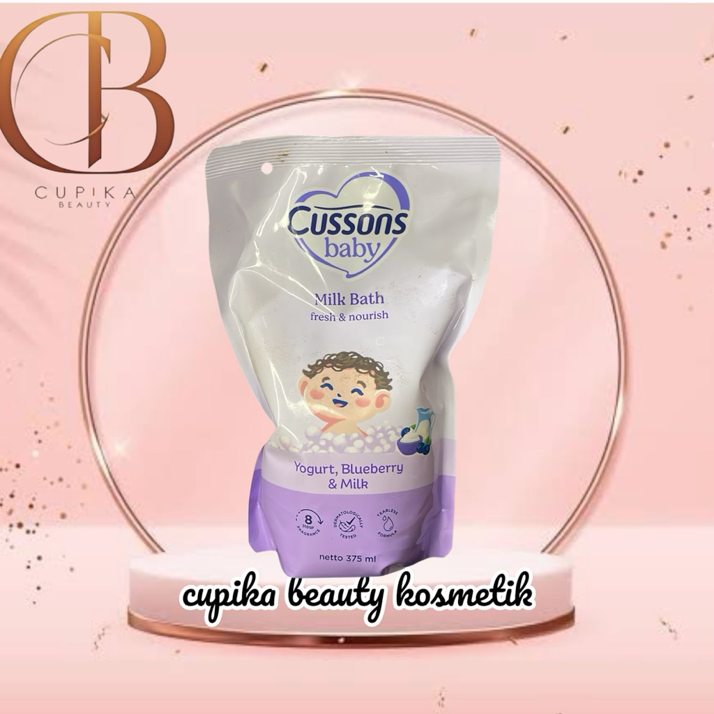 ui.pz}[refill 375 ml] CUSSONS BABY milk bath fresh nourish sabun mandi wangi halus dan lembab kulit
