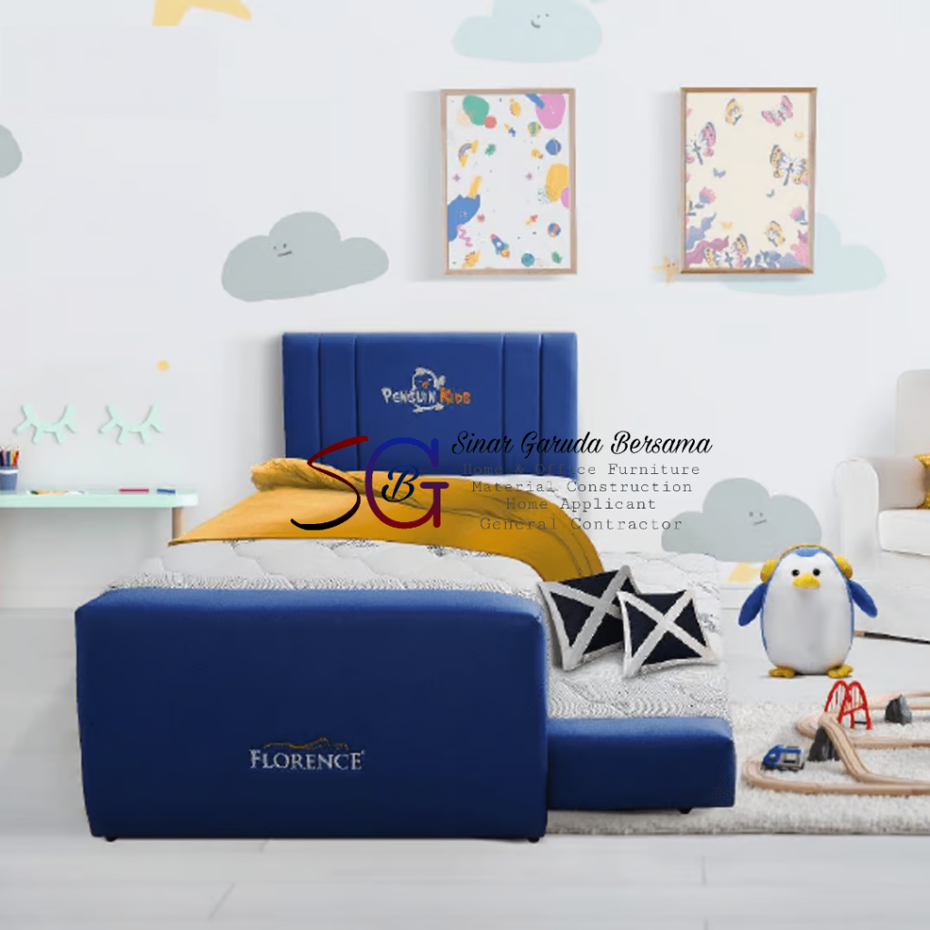 FLORENCE SPRING BED 2IN1 ANAK / KASUR TIDUR ANAK FLORENCE PENGUIN KIDS