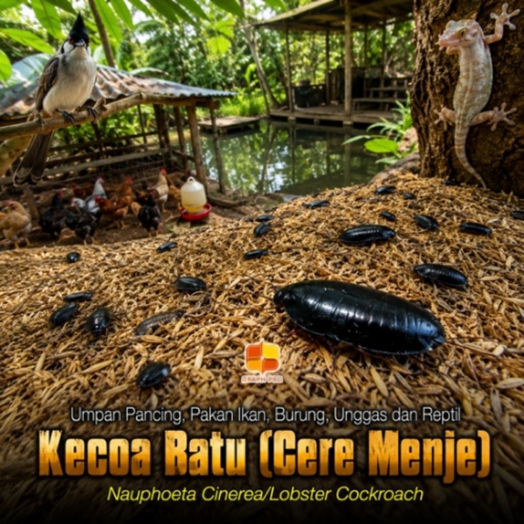 Cere Menje / Kecoa Batu pakan hewan dan umpan pancing