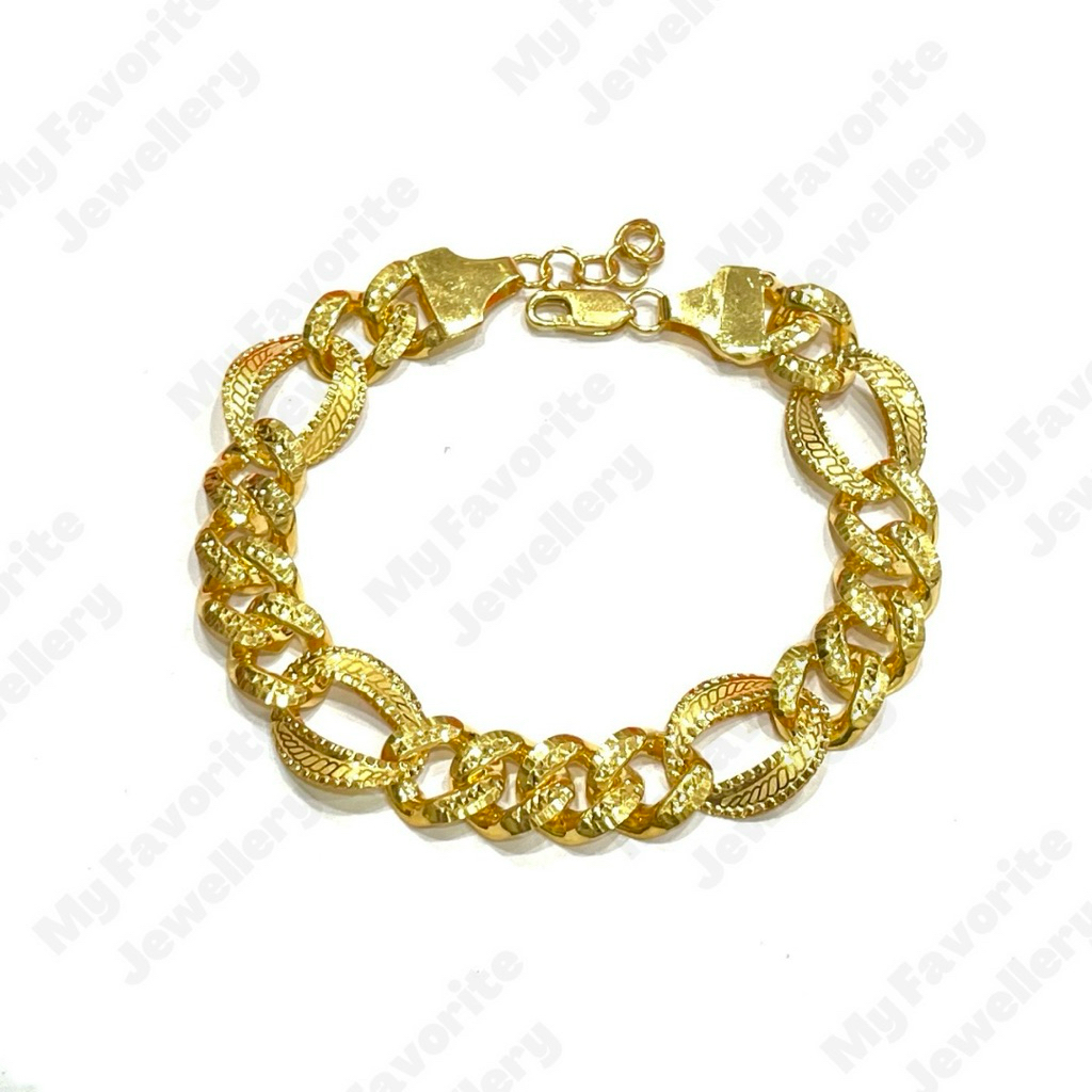 Gelang Sisik Naga Rantai Dove EMAS ASLI Kadar 700 16K