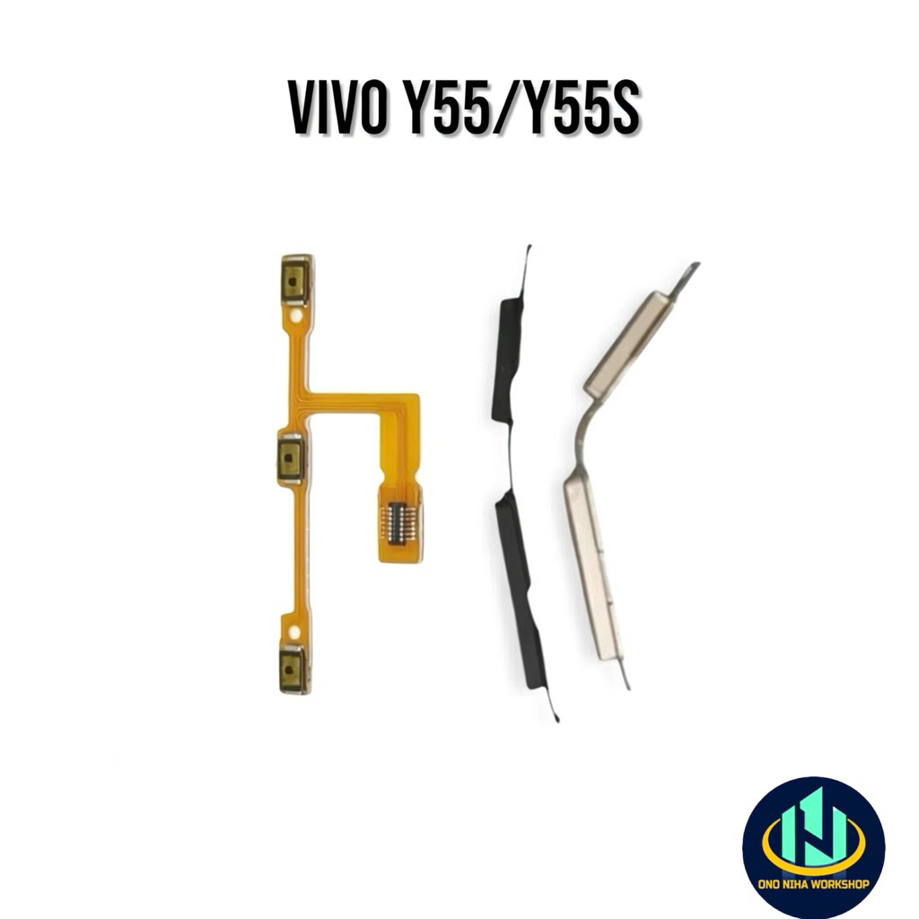 1 set Flexible  On/Off Volume dan tombol Luar Vivo Y55/Y55S Tombol Original