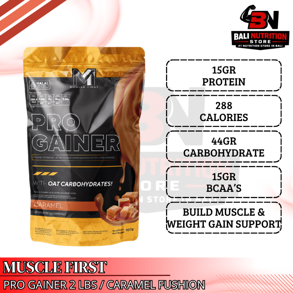Muscle First PRO GAINER 2lb 2 LBS 900gr Whey Protein Gainer Susu Tinggi Protein Bulking Pemula