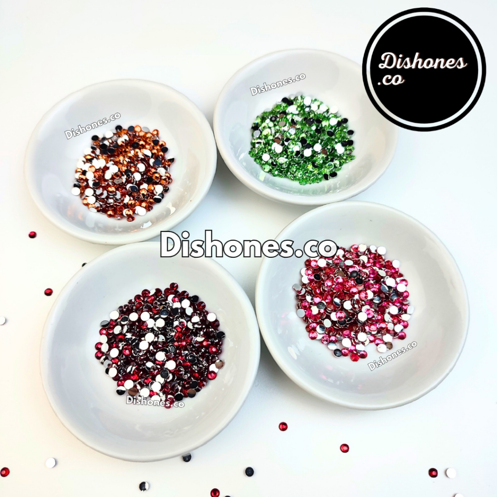 Rhinestone Bulat Kristal 3mm Kilau / Manik Bulat Kristal Kilau Premium / Manik Kristal Bulat