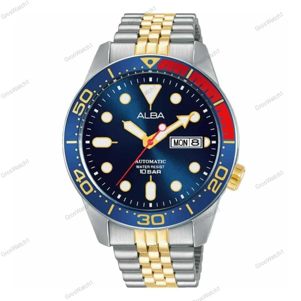 Jam Tangan Pria ALBA Mechanical AL4185X1 100% Original Automatic Stainless Steel Strap Garansi Resmi