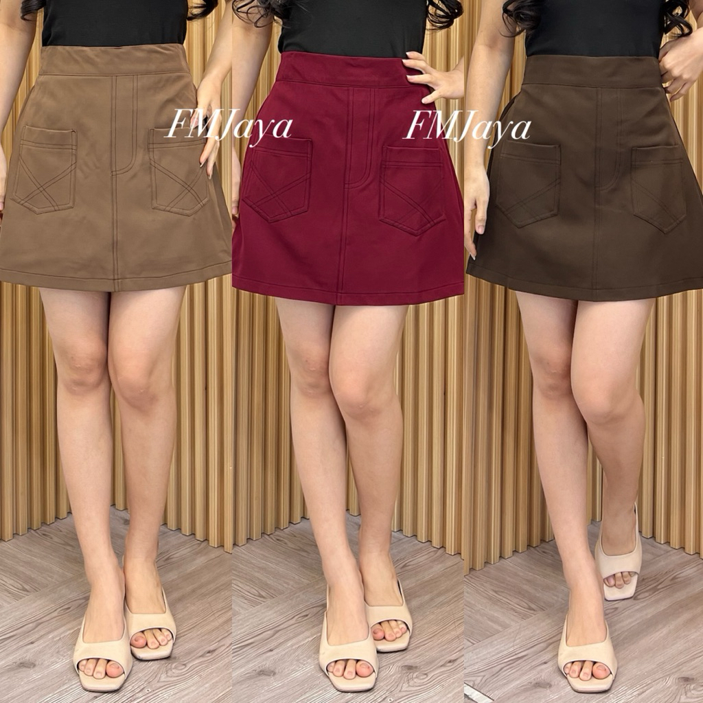 CELANA ROK WANITA 8210 || ROK CELANA PENDEK WANITA || CELANA ROK FASHION WANITA