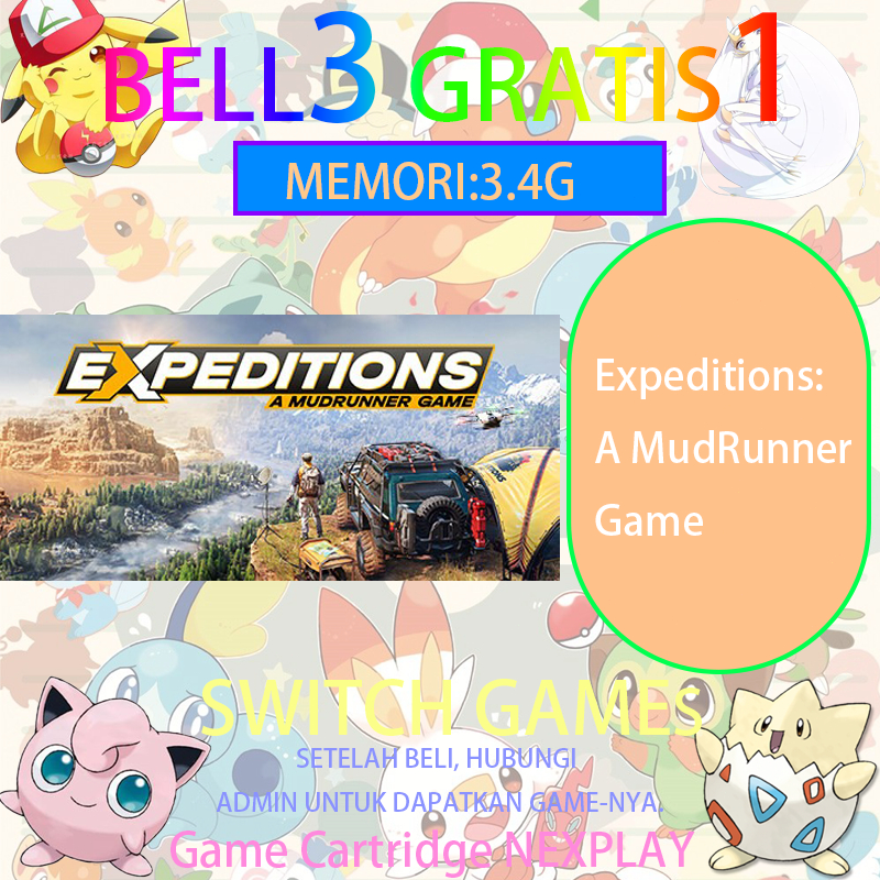 Expeditions: A MudRunner Game Nintendo Switch Beli 3 Gratis 1 Kaset virtual