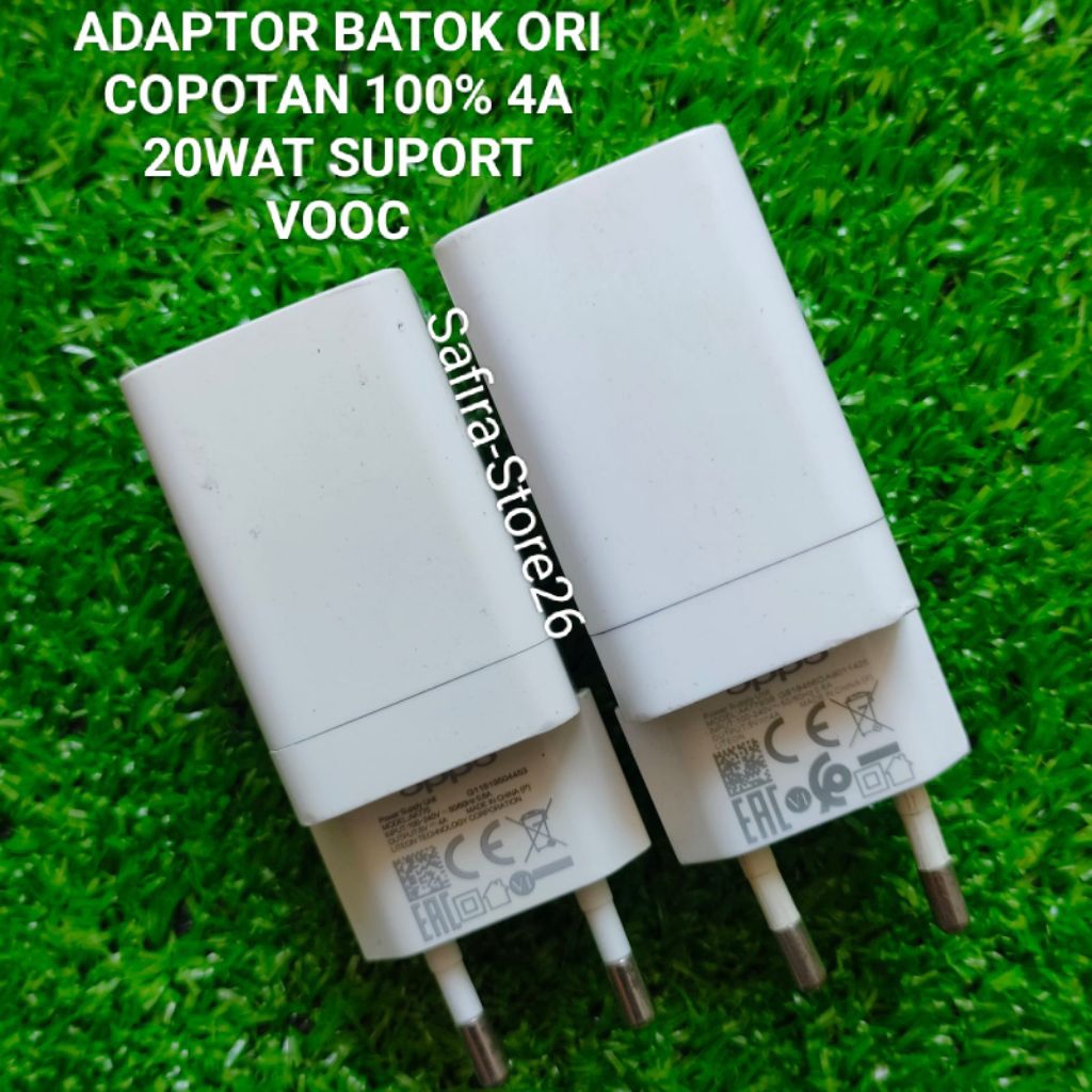 Adaptor Ces ORI Oppo F9 F9 Pro F11 4Amper 20Wat Copotan Bawan HP Second 100% ORI