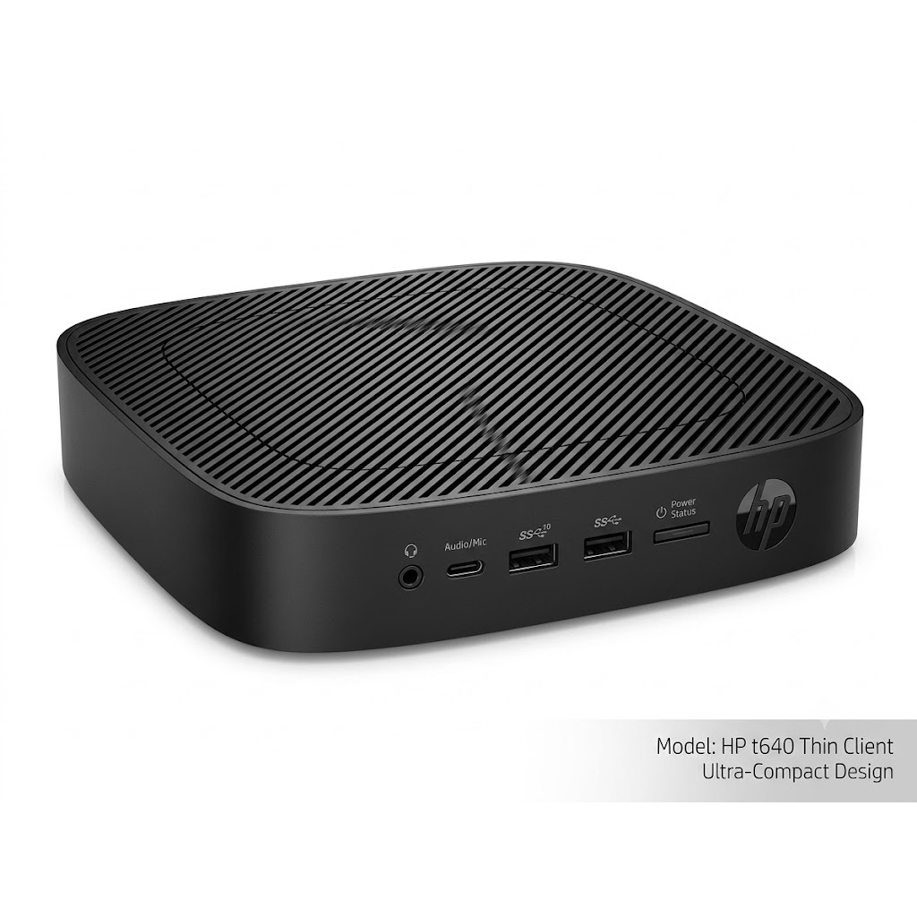 HP t640 Thin Client Hitam Desain Ultra-Compact Ex Ngulikom