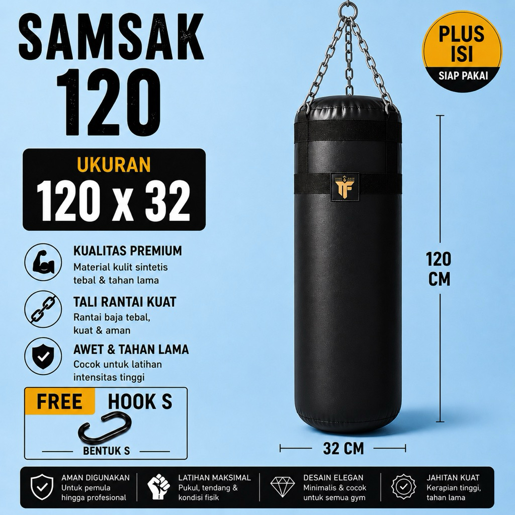 Samsak / Samsak tinju / Samsak muaythai / Samsak gantung / Samsak 120