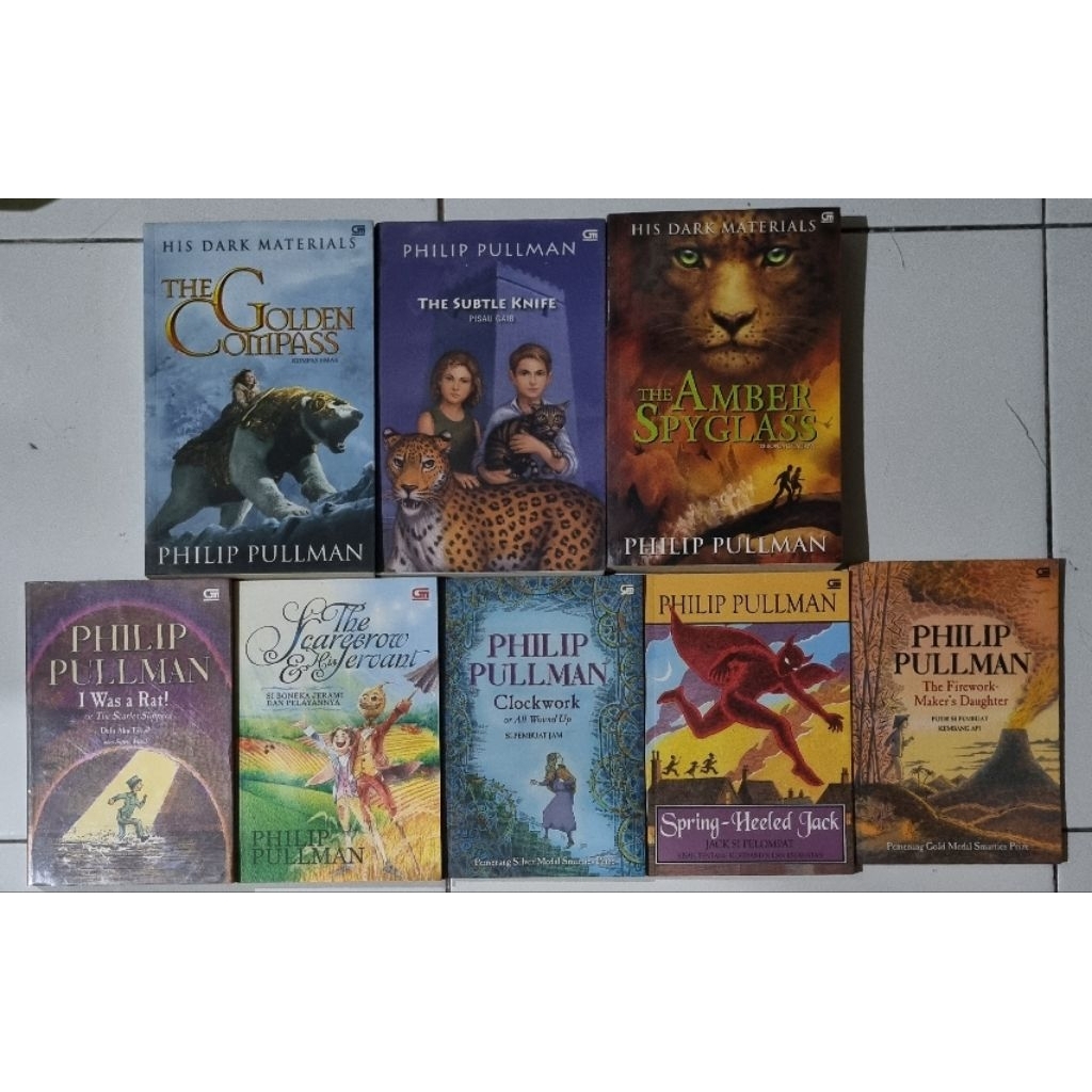 Novel Philip Pullman Preloved ORIGINAL Terjemahan | Amber Spyglass - Subtle Knife - Golden Compass |