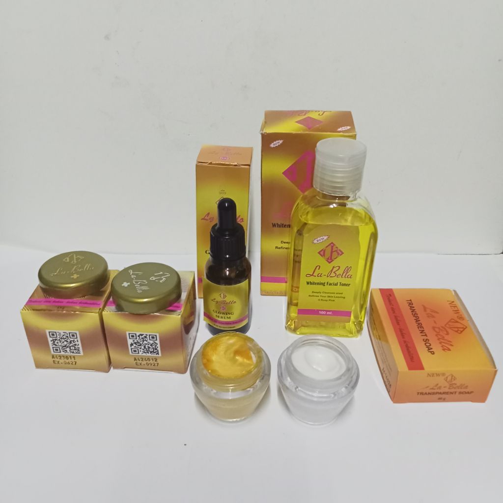 Paket Cream Labella Bpom 5in1 [] Labella Herlina Day - Labella Herlina night | toner original | seru