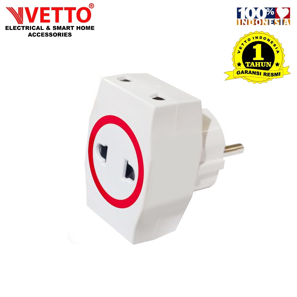 VETTO Steker T Mini 3 Lubang