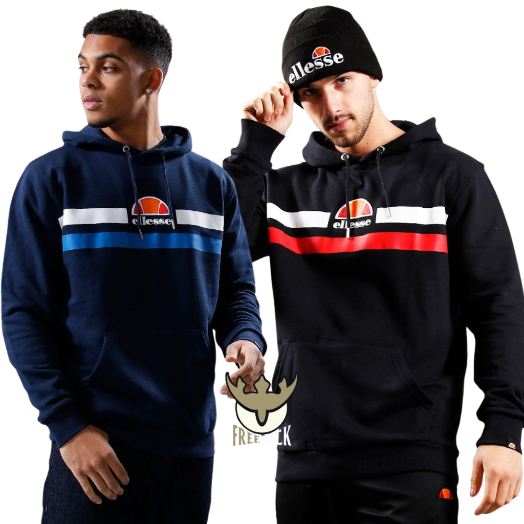 HOODIE ELLESSE ALRONI NAVY & BLACK ORIGINAL