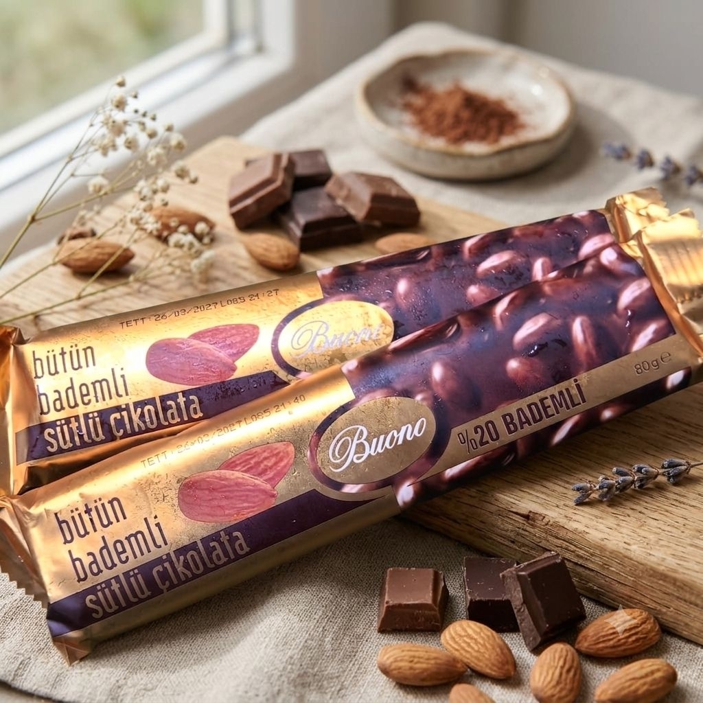 Whole Almond Chocolate berkualitas Coklat dengan kacang Almond Utuh Original Asli Turki