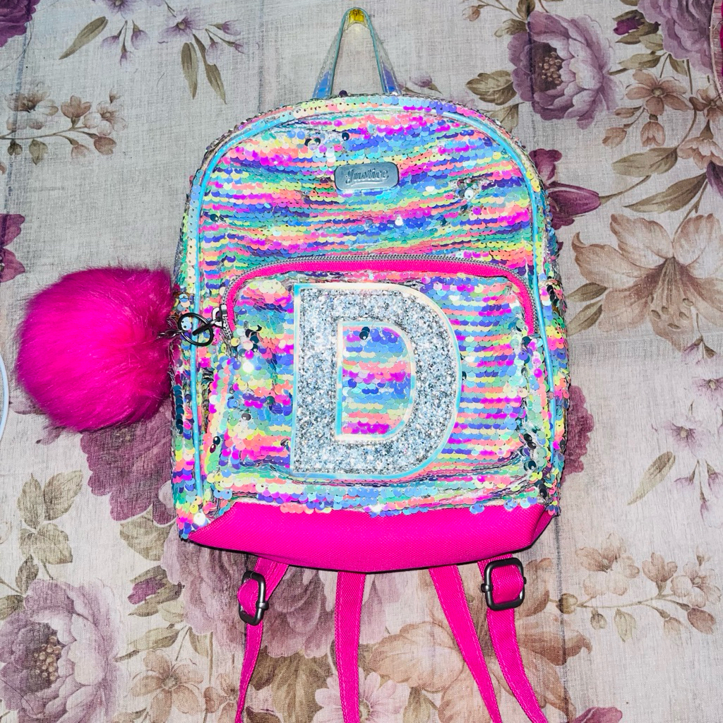 Pl Preloved Tas Mini Backpack ORI JUSTICE tas sekolah tas mini