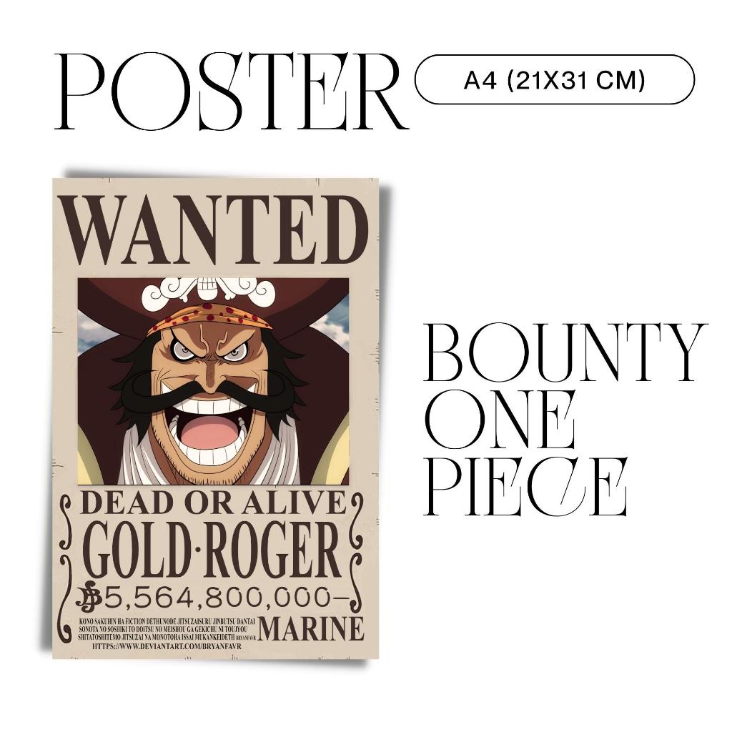 POSTER ONE PIECE BOUNTY IDOL IDOL ANIME UNOFFICIAL BUGGY MIHAWK FRANKY JINBE TEACH LUFFY NAMI ROBIN