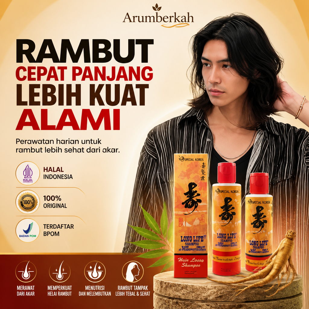 Shampo Metal Pemanjang Rambut - Sampo Metal Shampoo Penumbuh Rambut Rontok Parah Cepat Tumbuh