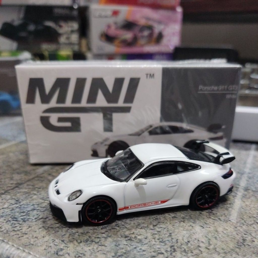 MINI GT 478 PORSCHE 911 GT3 WHITE