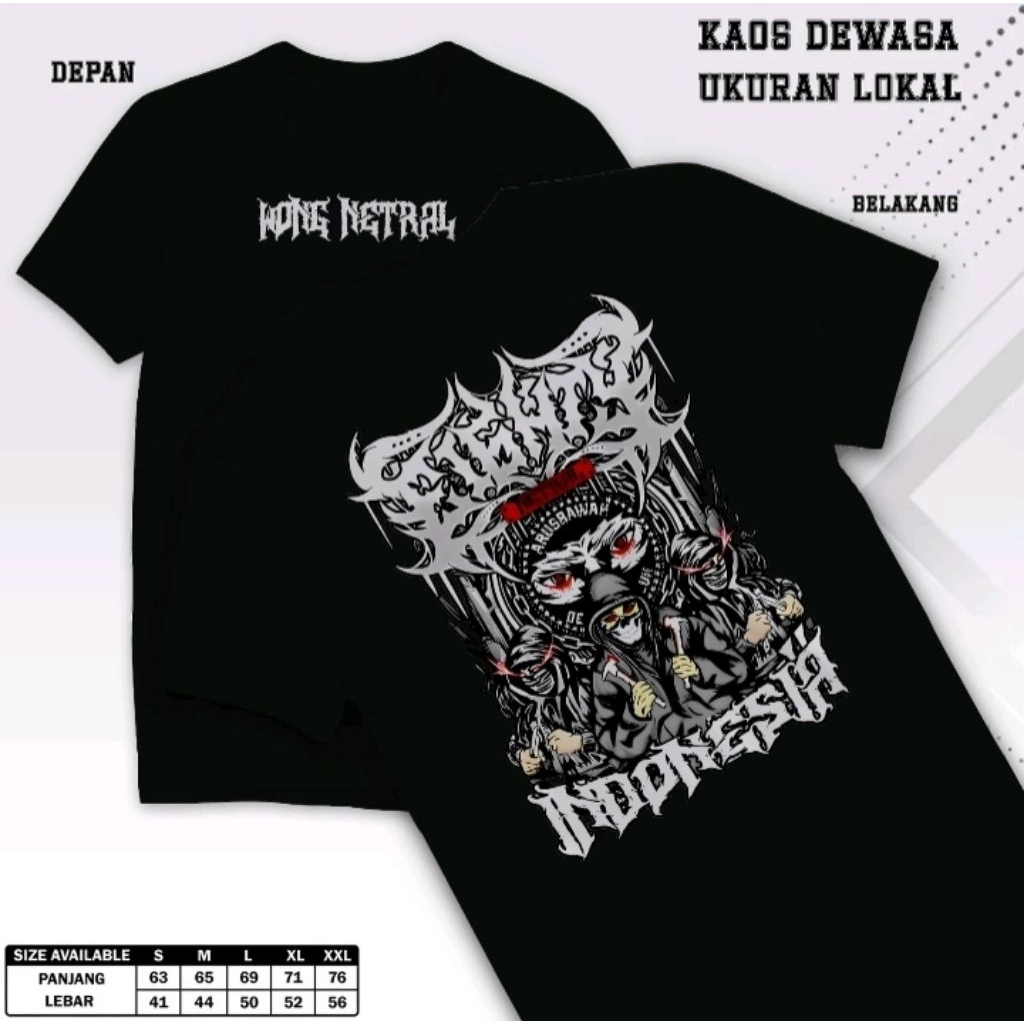 Kaos dewasa Wong Netral
