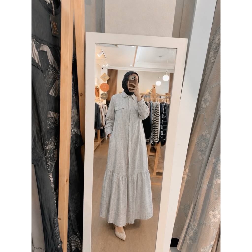 Jennie midi dress korina/ dress korina terbaru/korina