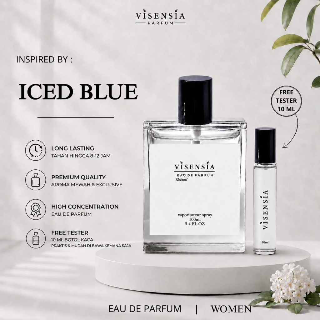 Visensia V178 > Iced Blue – Parfum Pria Fresh, Citrus & Aromatic | Extrait de Parfum
