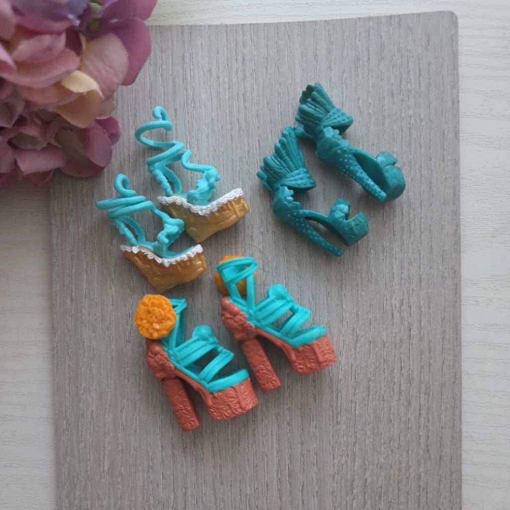 Sepatu Boneka Monster High / Mh Green / Tosca series