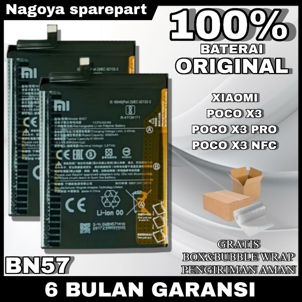 BATERAI BATRAI BATRE POCO X3 / POCO X3 PRO / POCO X3 PRO BN 57 BN57