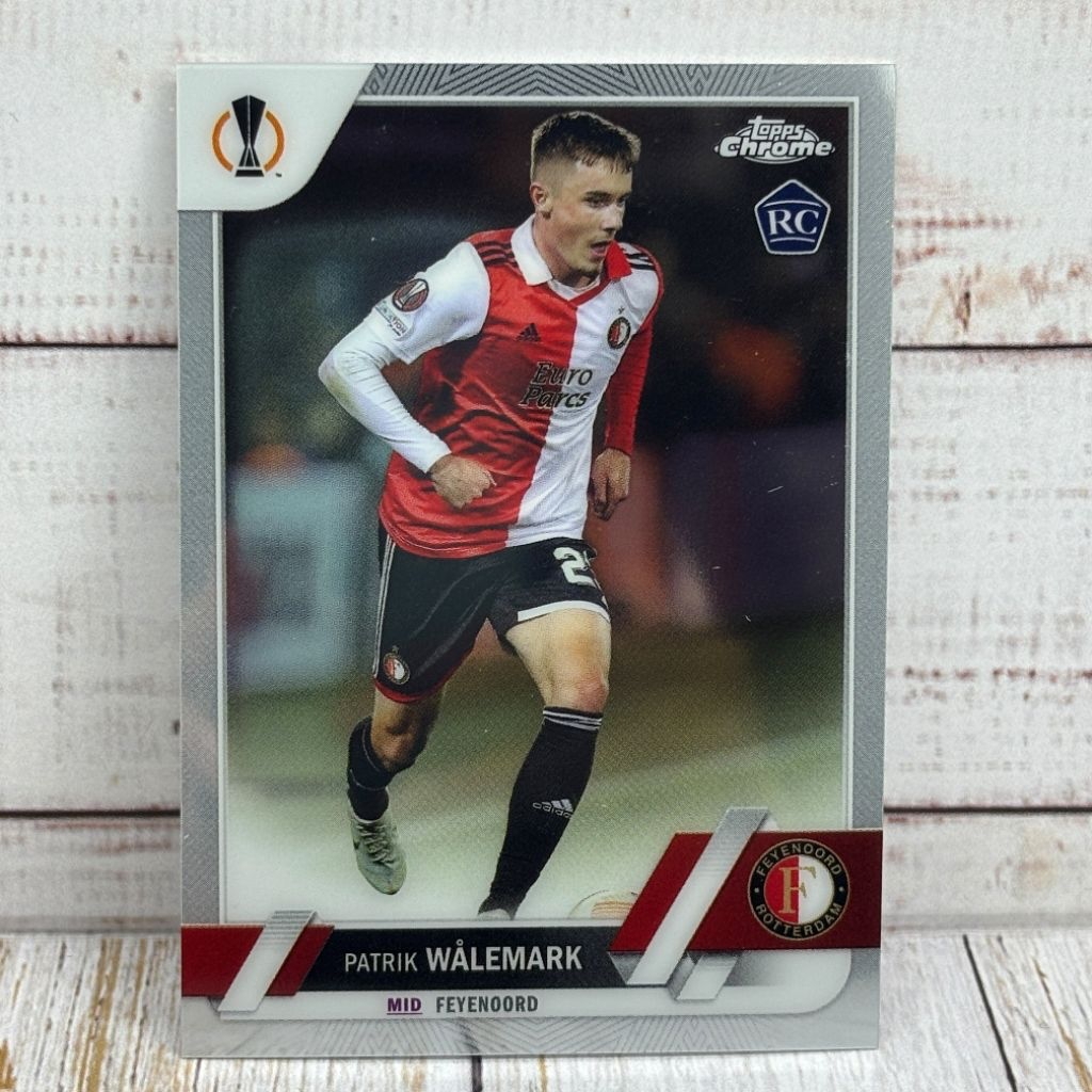 Kartu Bola Walemark Rookie Card Feyenoord Topps Chrome Original