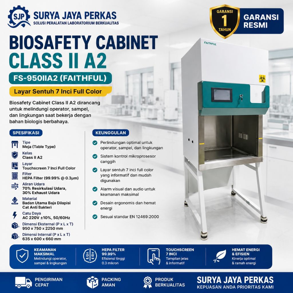 FAITHFUL class II A2 biosafety cabinet model FS-950IIA2 1600W