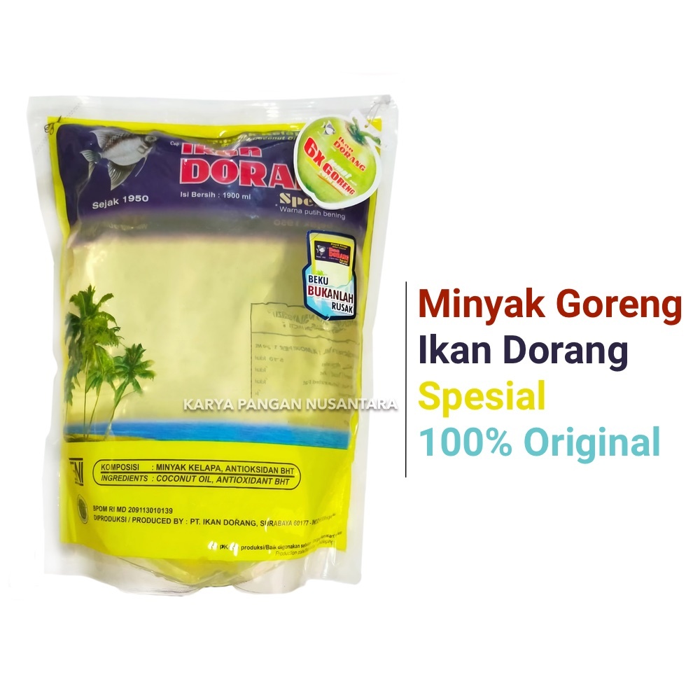 MINYAK GORENG DORANG SPESIAL 1900 ML MINYAK DORANG SPESIAL 19000 ML MINYAK GORENG KELAPA KOPRA 1900M