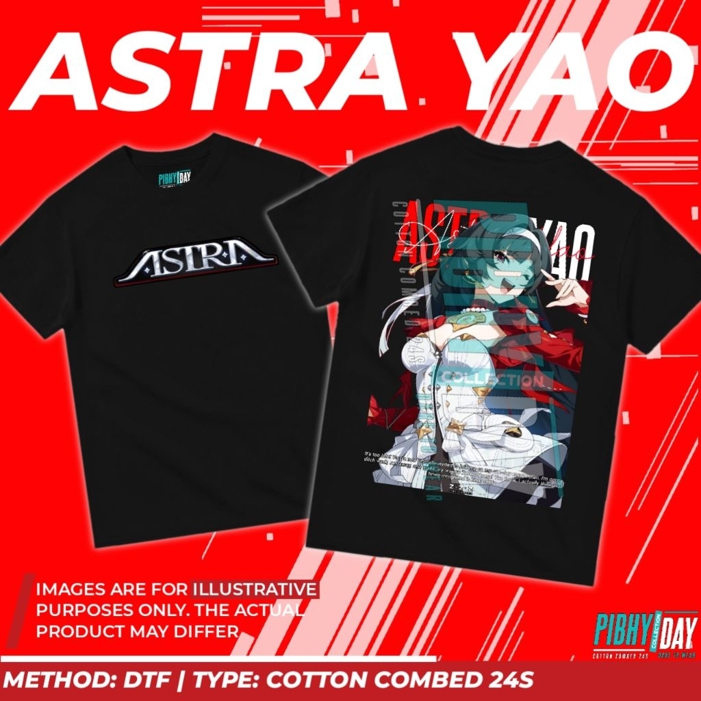 T-Shirt Kaos Game Astra Yao Genshin Zenless Zone Zero
