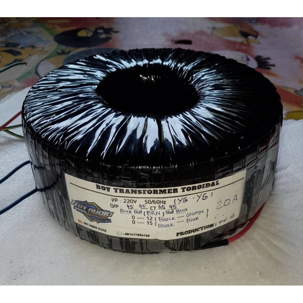 TRAFO TOROID 20A CT 45 BoyAudio