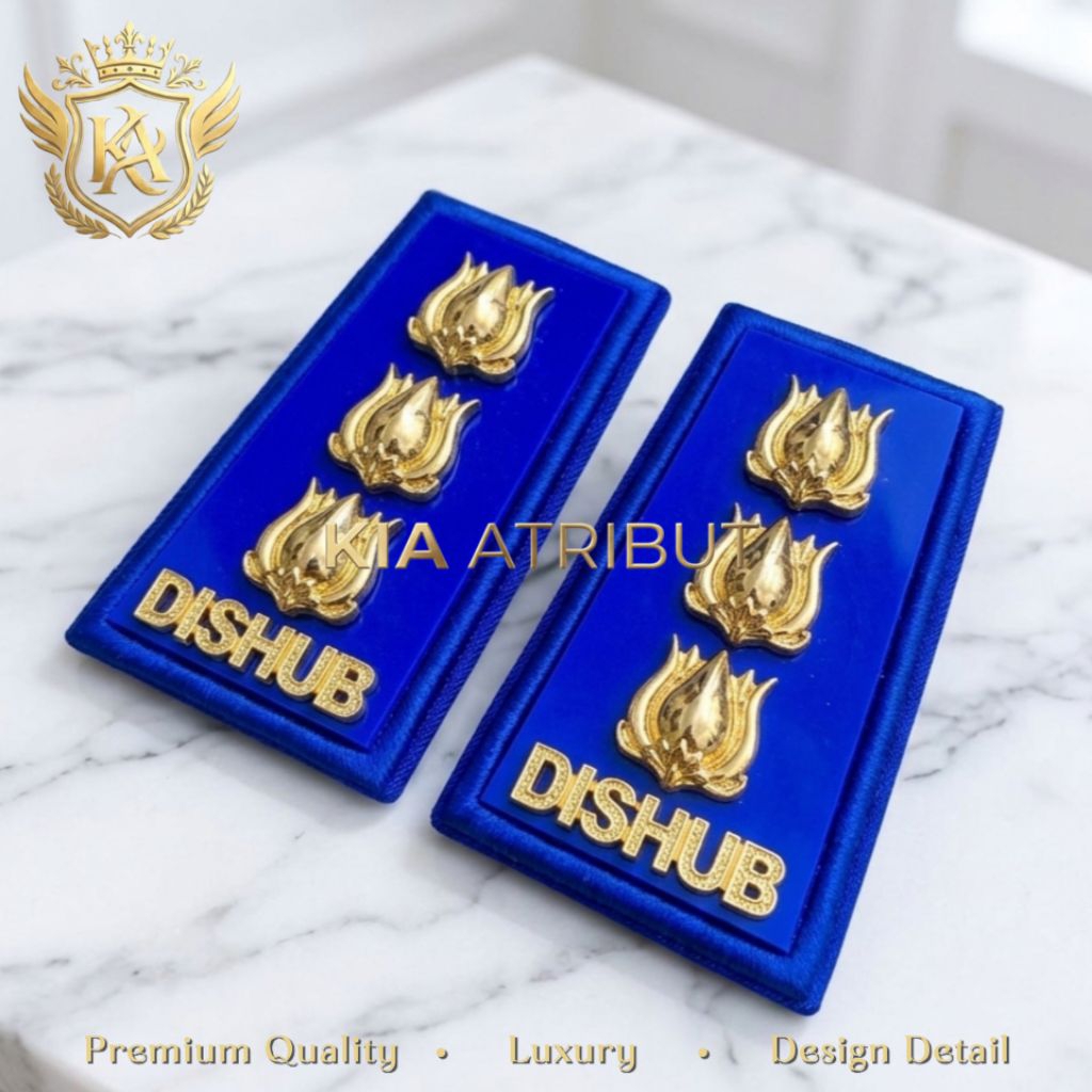 Atribut Dishub (Dinas Perhubungan) Premium Luxury Terlengkap - Pangkat Dishub 3A Premium - Pangkat D