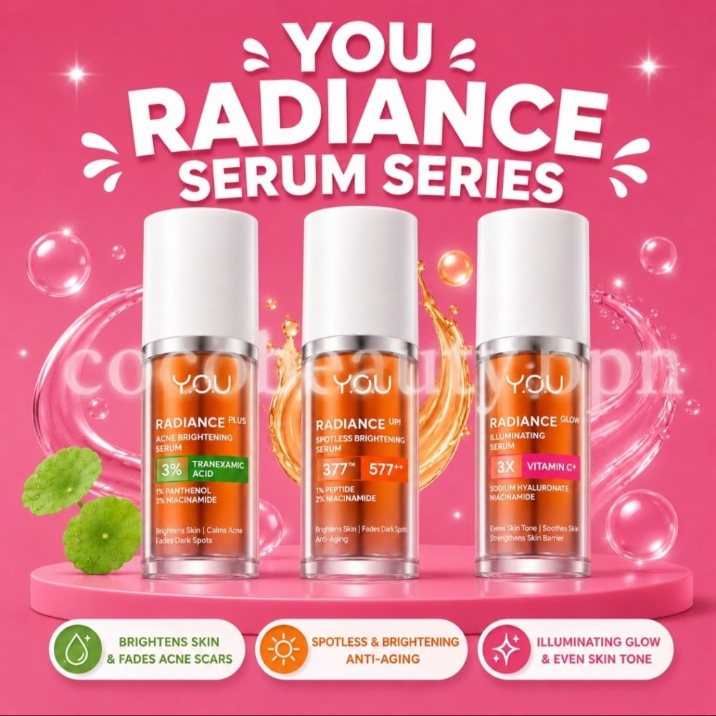 YOU Radiance Plus Acne Brightening Serum | YOU Radiance Glow Illuminating Serum | YOU Radiance UP Sp