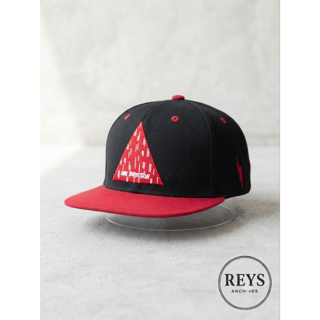 Topi One Direction Original Hitam Merah Second Snapback Cap Band Merchandise