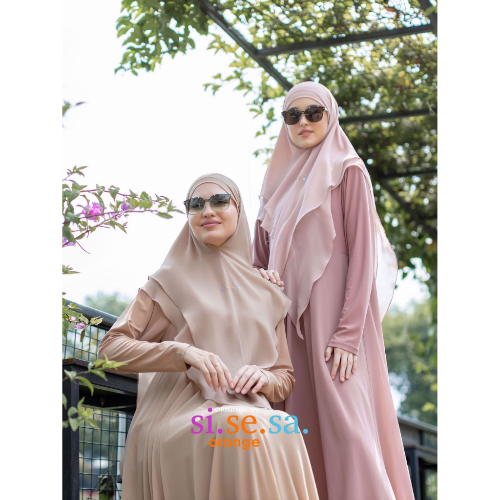 [SILMIKAFF] Sisesa French Khimar Syfa Gamis Syari PET SWAR Original Hijab jilbab Original Asli Premi