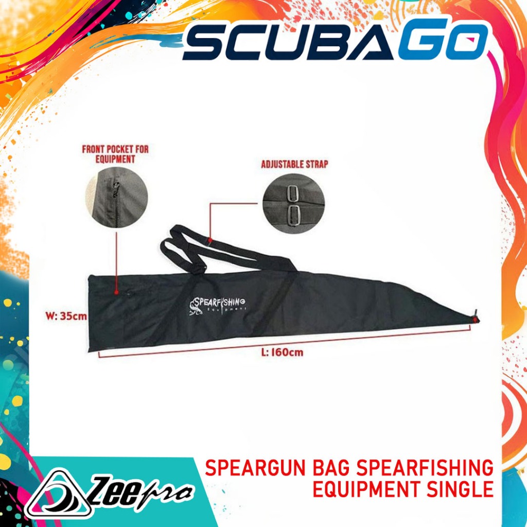 Bag Speargun Spearfishing Equipment Single Zeepro Tas Pancing Ikan Underwater Selam Scuba Diving Bag