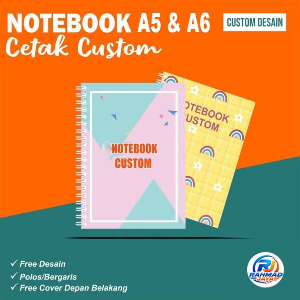 Cetak Notes Custom/Notebook A5-A6