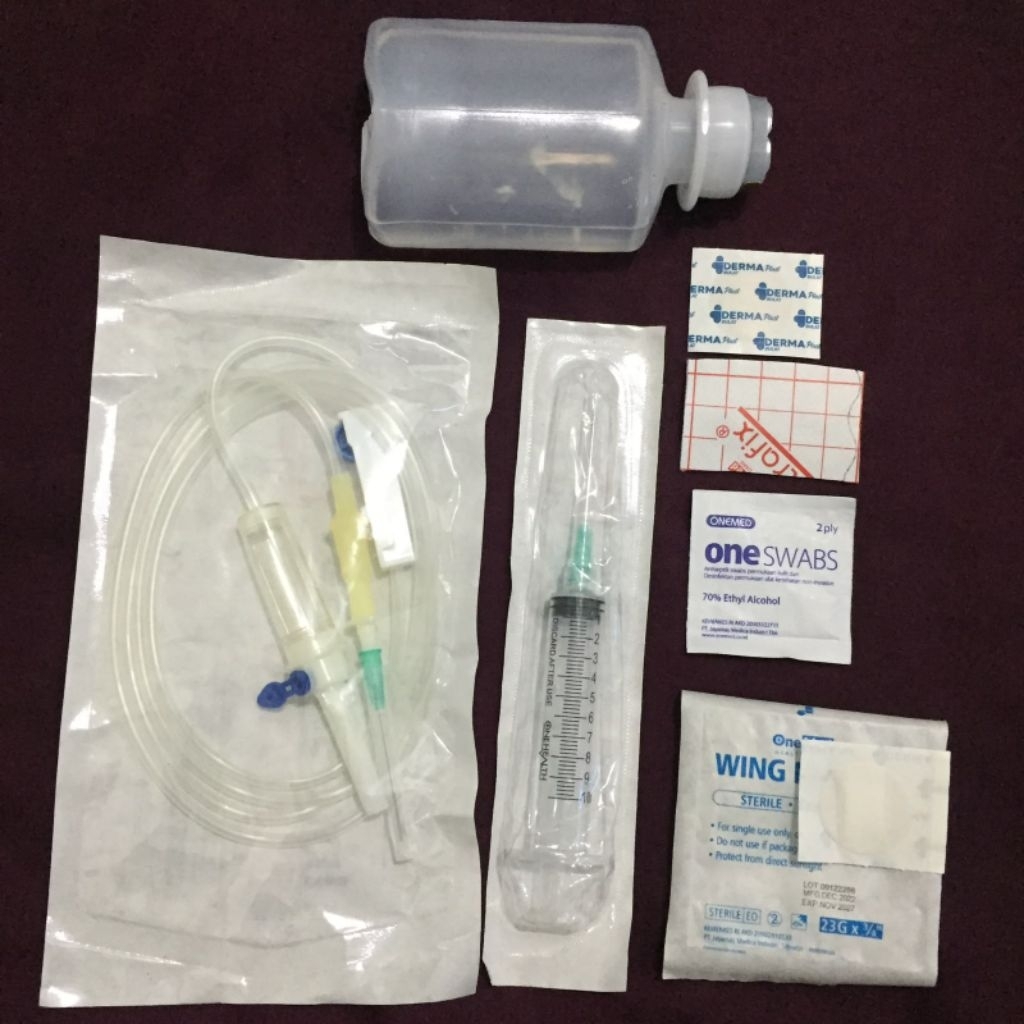 perlengkapan infus set dewasa