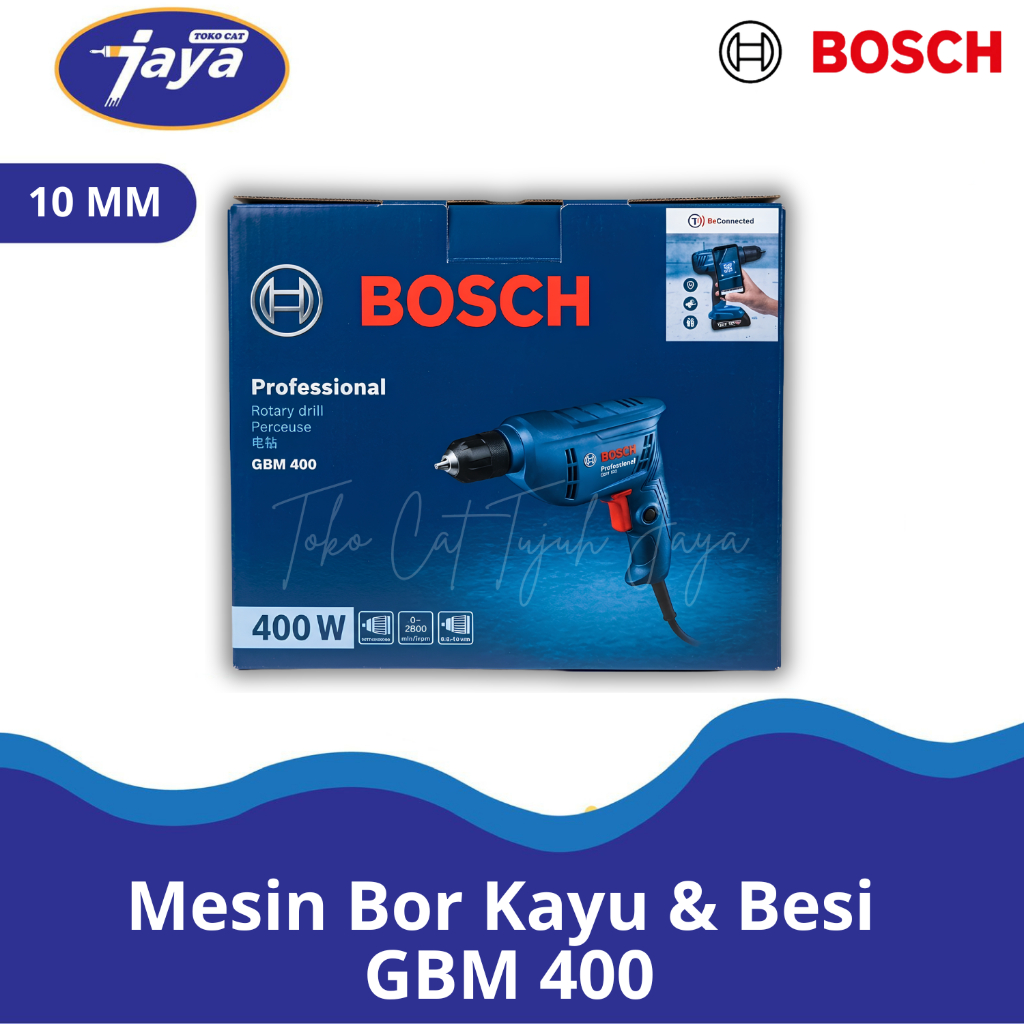 Mesin Bor Listrik 10mm Bosch GBM 400 Bor Besi Drill GBM400 Unit Only BOSCH Mesin Bor Listrik GBM 400